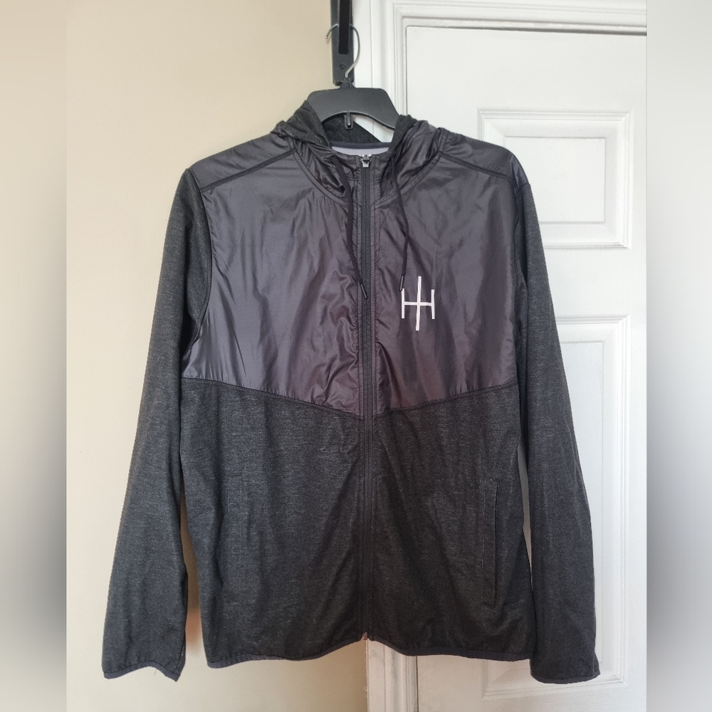 RHONE Rain Or Shine Size Xl Mens Hoodie Jacket Full Zip Windbreaker Rn 141364